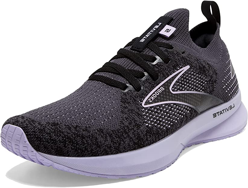 Tenis Brooks para hombre de color  Negro/Ébano/Lila