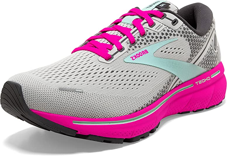 Tenis Brooks para mujer de color Oyster/Yucca/Pink