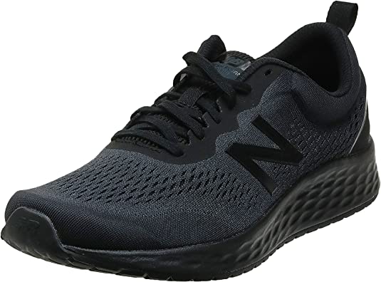 Tenis New Balance para hombre de color negro/plomo/plateado oscuro metálico