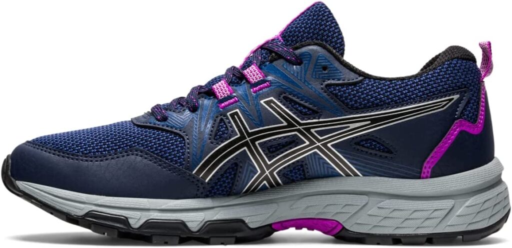 Tenis ASICS para mujer de color midnight/pure silver