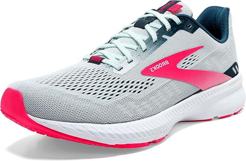 Tenis Brooks para mujer de color  Flujo de Hielo/Azul Marino/Rosa