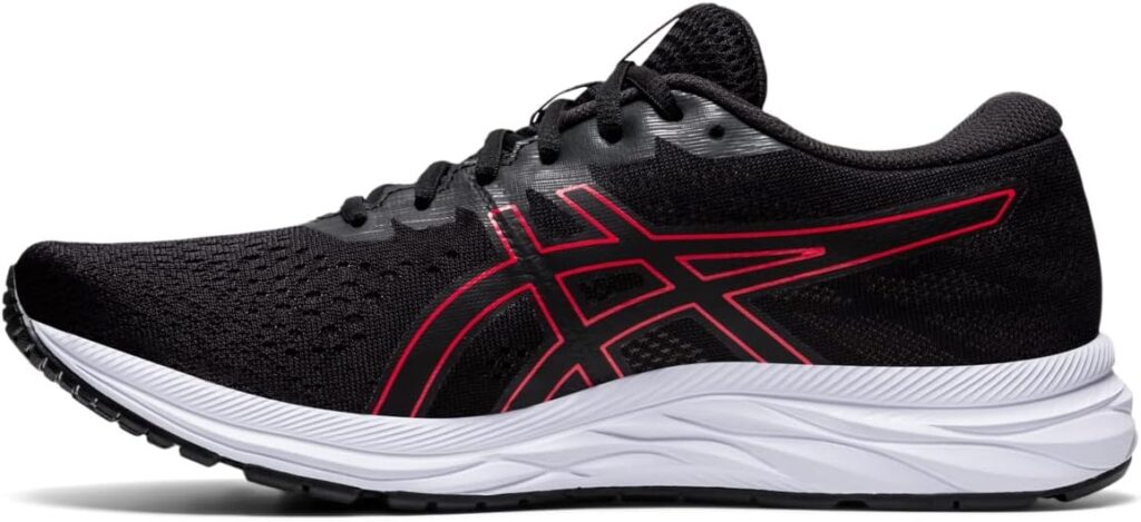 ASICS Gel-Excite 7 de color Negro/Rojo Clásico