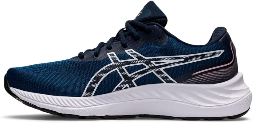 Tenis Asics para mujer de color blanco, azul