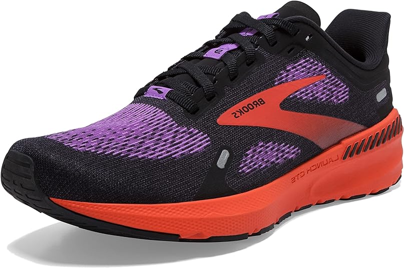 Tenis brooks para mujer de color Negro/Bellflower/Fiesta